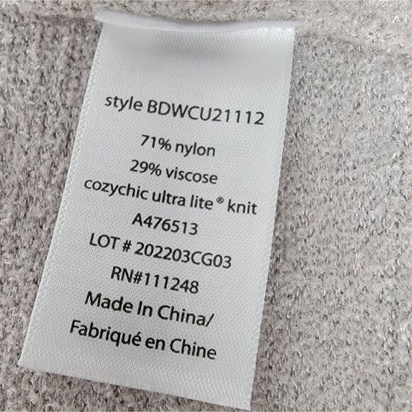 Barefoot Dreams CozyChic Ultra Lite Open-Front Hooded Knit Cardigan Size XL - Picture 15 of 15